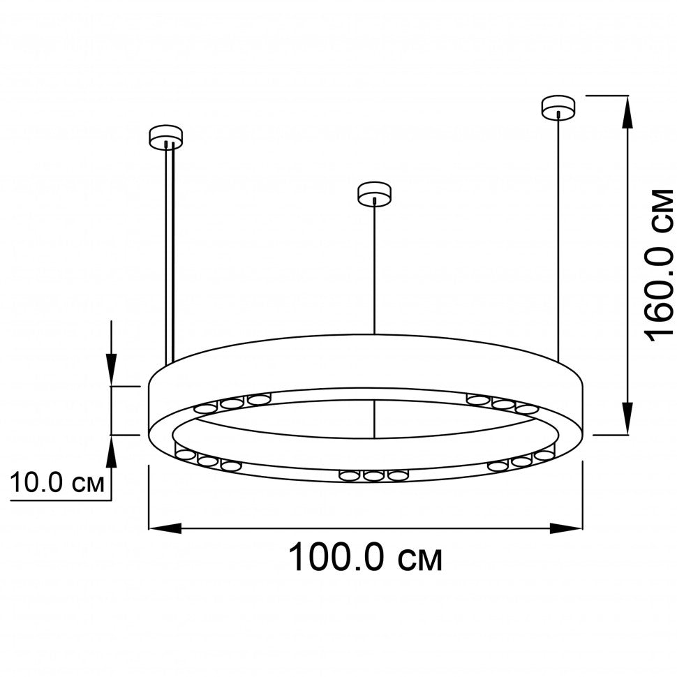 Люстра LINKOR R 100 WH Imperium Light 27415100.01.01