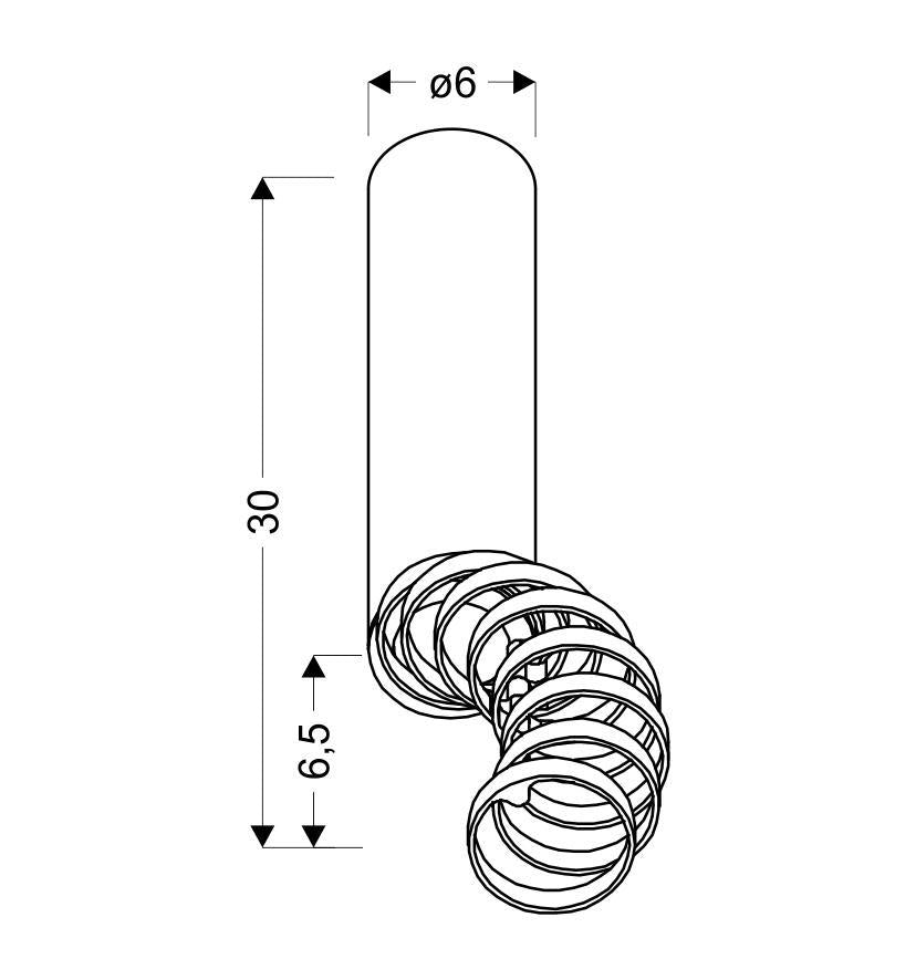 Точковий світильник Candellux 2282763 TUBA