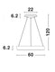 Люстра RANDO THIN Nova Luce 9453450