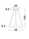 Люстра RANDO THIN Nova Luce 9453431