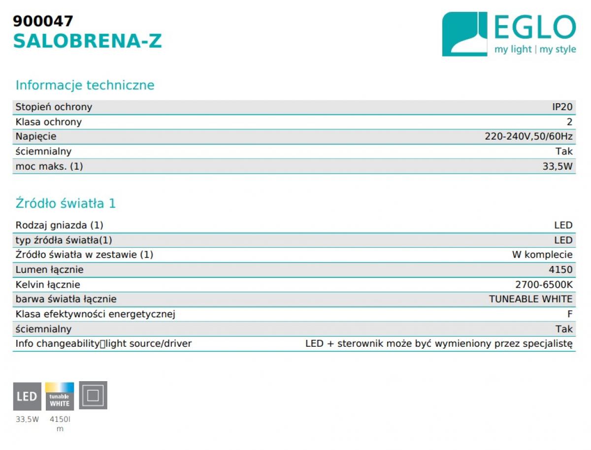 Стельовий світильник SALOBRENA-Z Eglo 900047