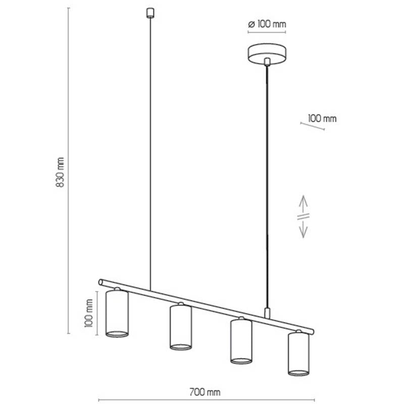 Люстра TK LIGHTING 4427 LOGAN BLACK