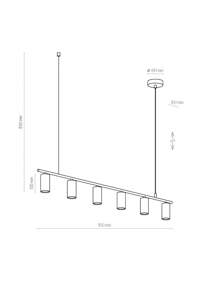 Люстра LOGAN 6 BK TK-Lighting 4428