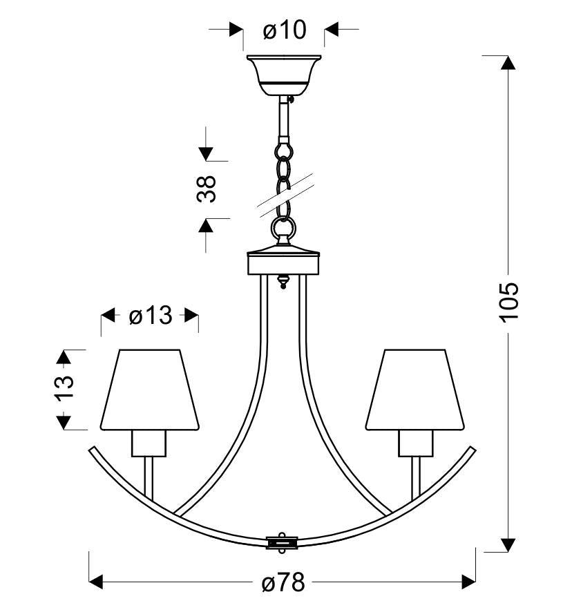 Люстра Candellux 34-38838 LONDON