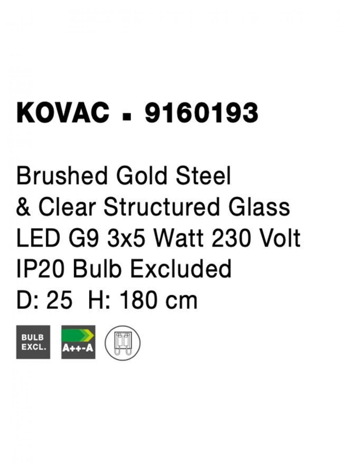 Люстра KOVAC Nova Luce 9160193