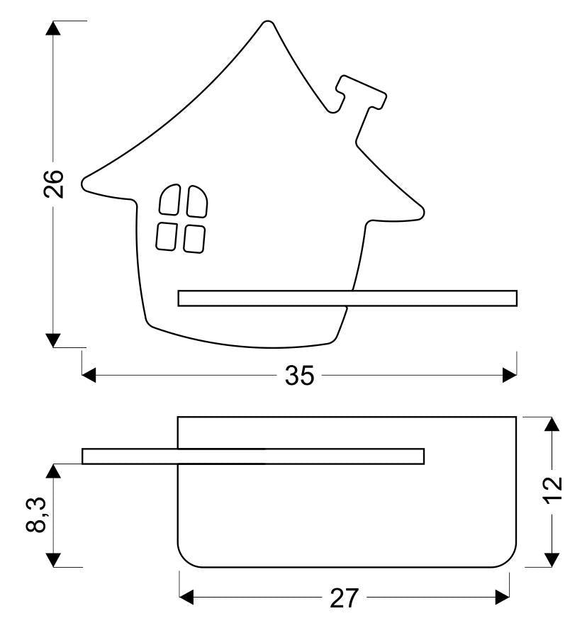 Настінний світильник Candellux 21-84859 House