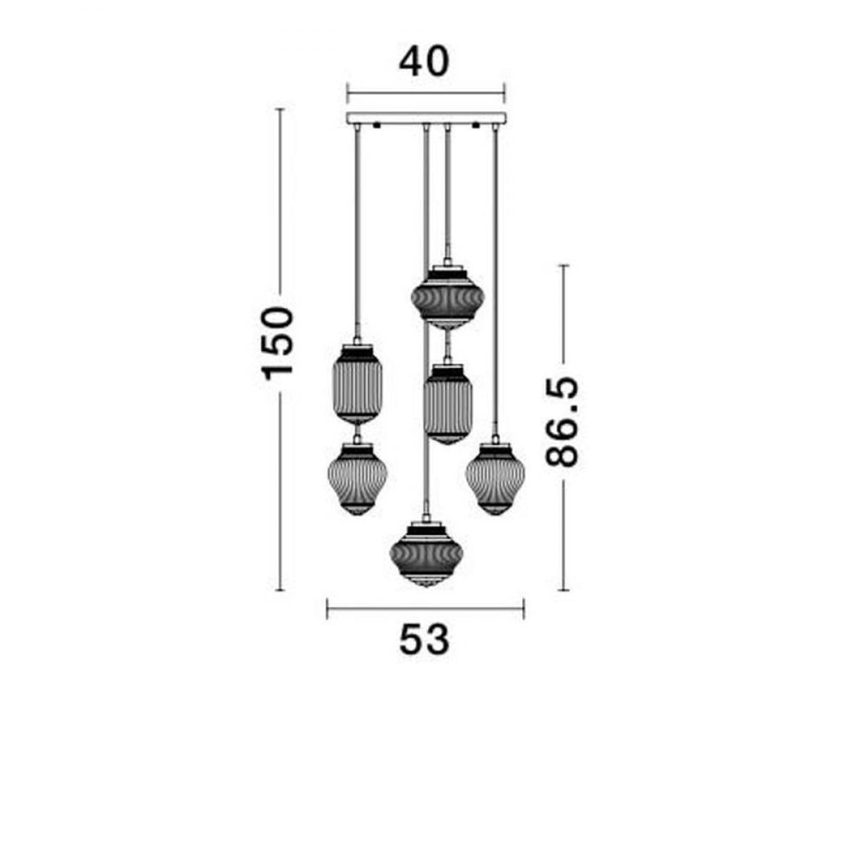 Люстра Nord Nova Luce 838186