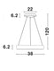 Люстра RANDO THIN Nova Luce 9453430