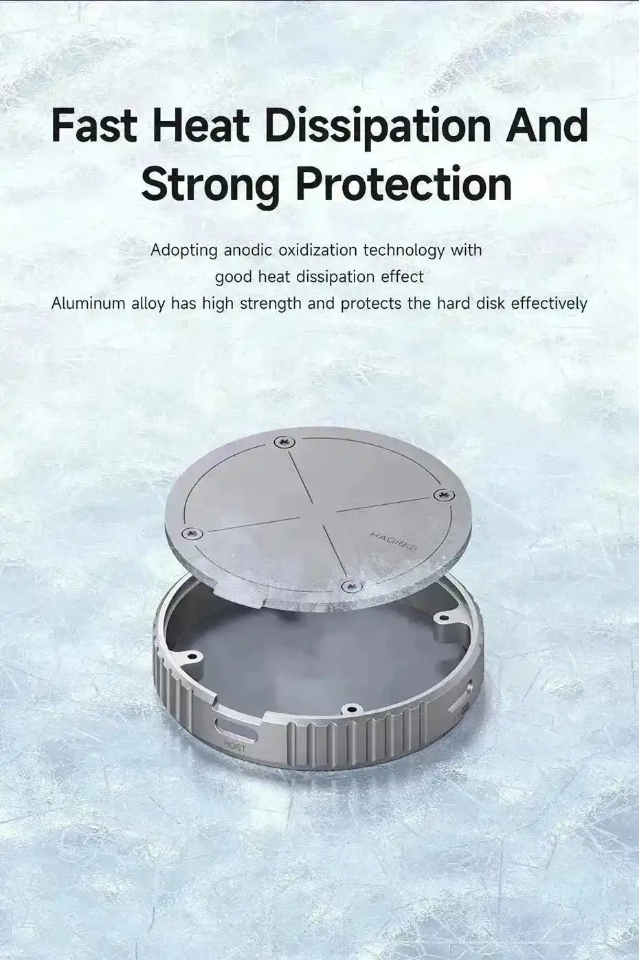 حافظة Hagibis Magnetic M.2 2230 NVMe Magsafe SSD - Bear Hugs