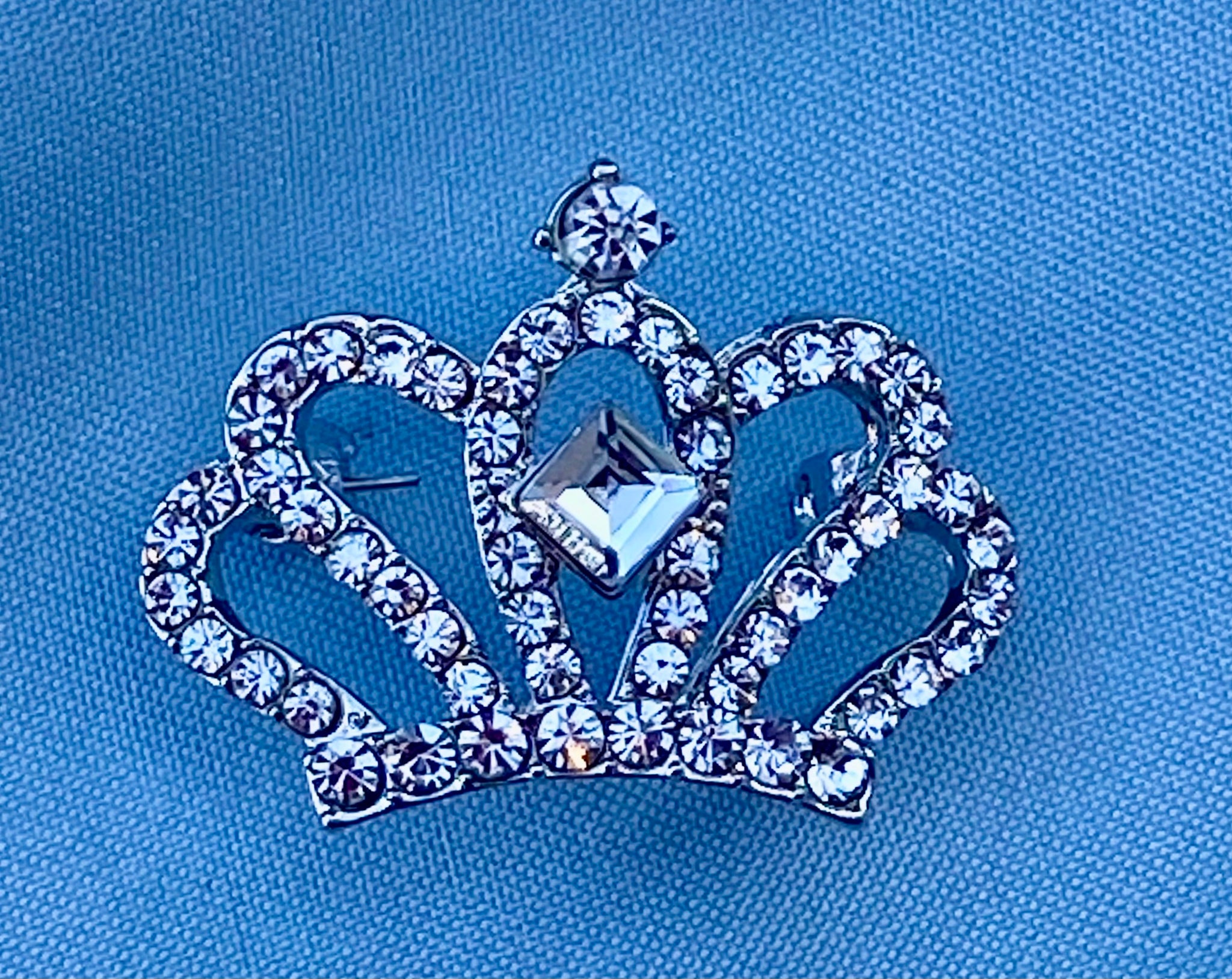 Rhinestone Crown Brooch Pin – CrownDesigners