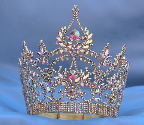 (Adjustable) Princess Queen Rhinestone Beauty Pageant Rhinestone Crown Tiara