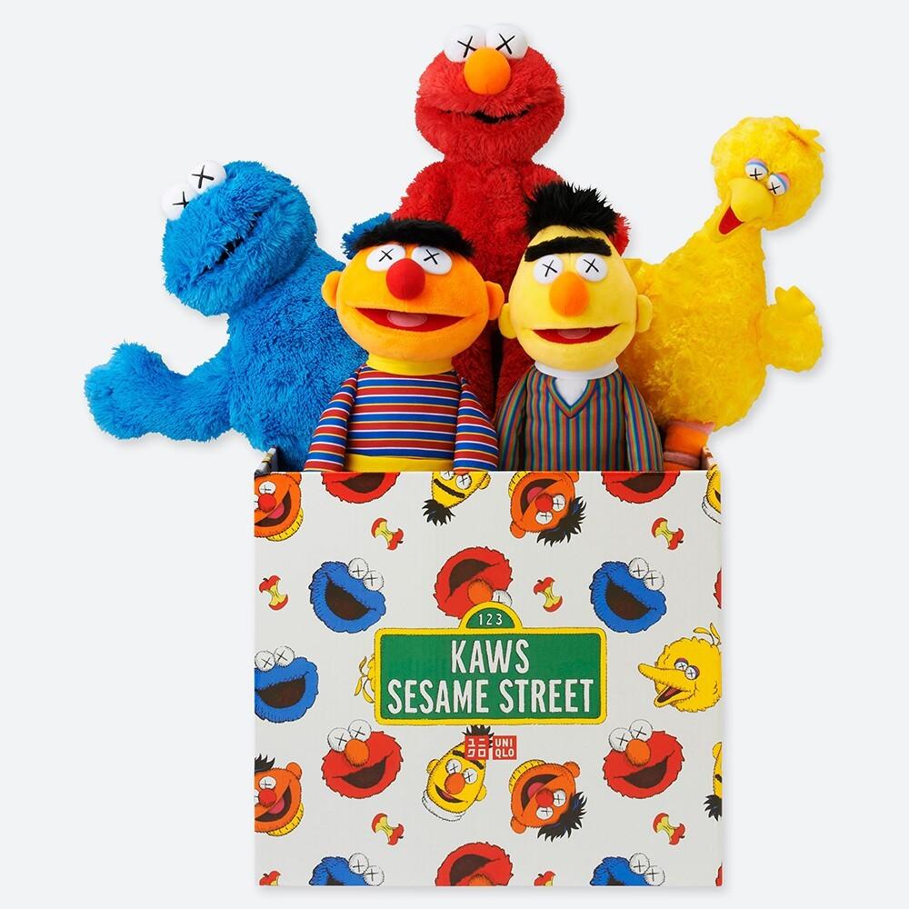 kaws sesame street bert and ernie