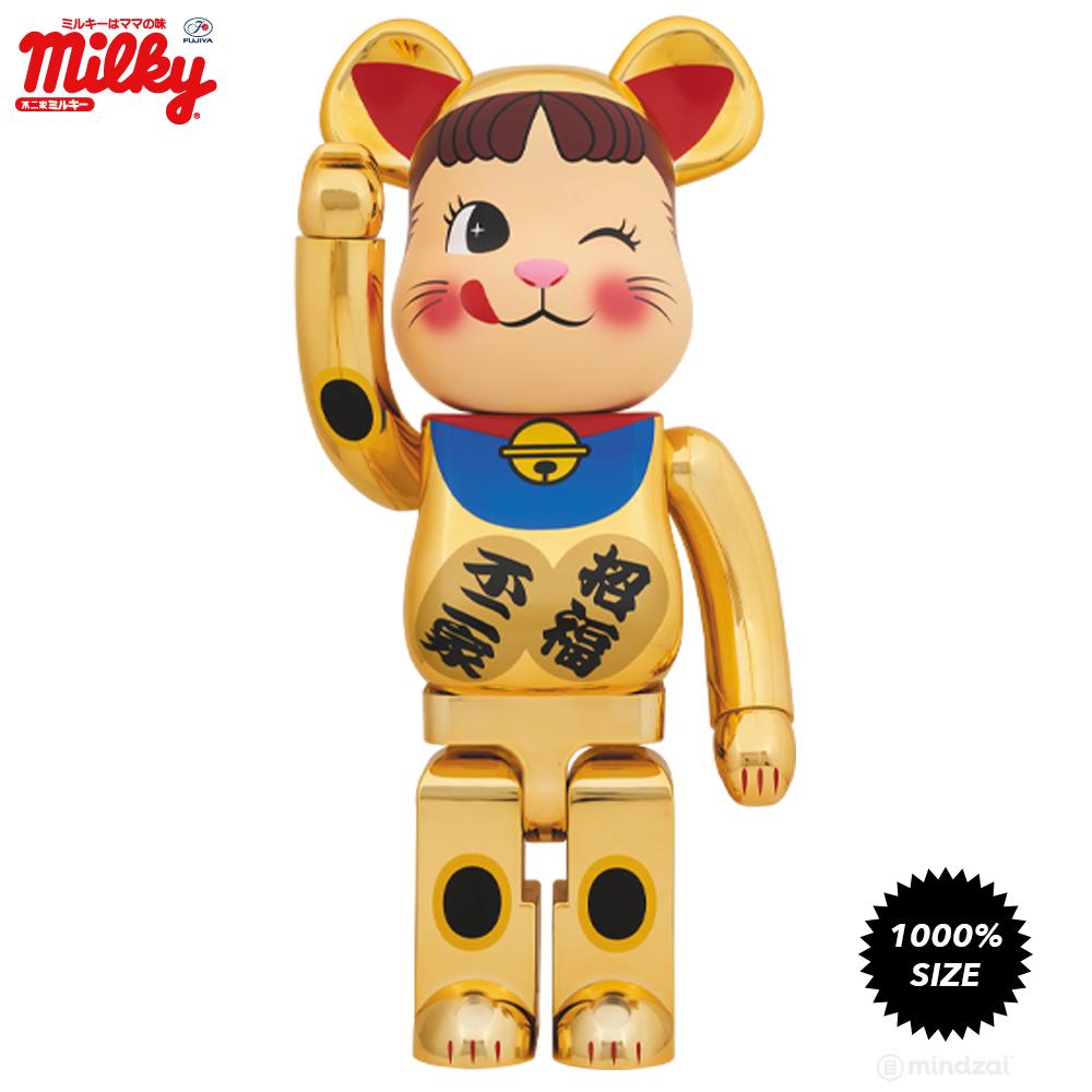 Bearbrick 1000% Action Figures Cartoon Blocks Bear Dolls Lucky Cat