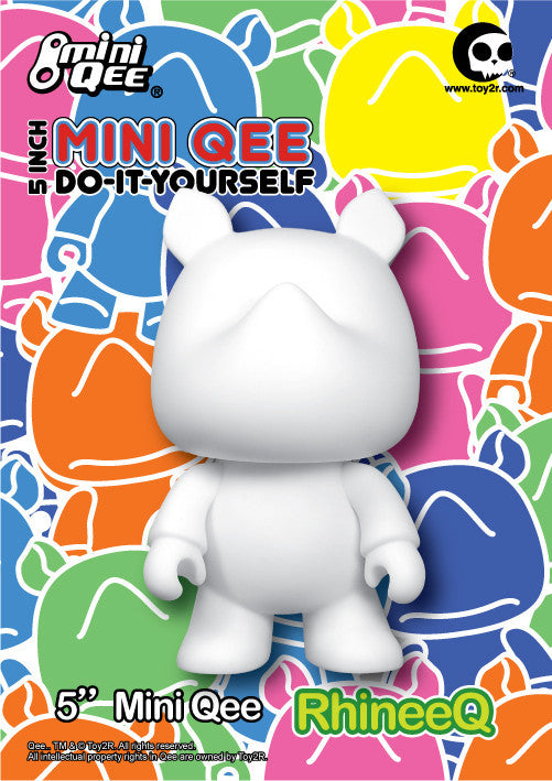 DIY 5 inch Mini Qee Rhinee Rhino Vinyl 