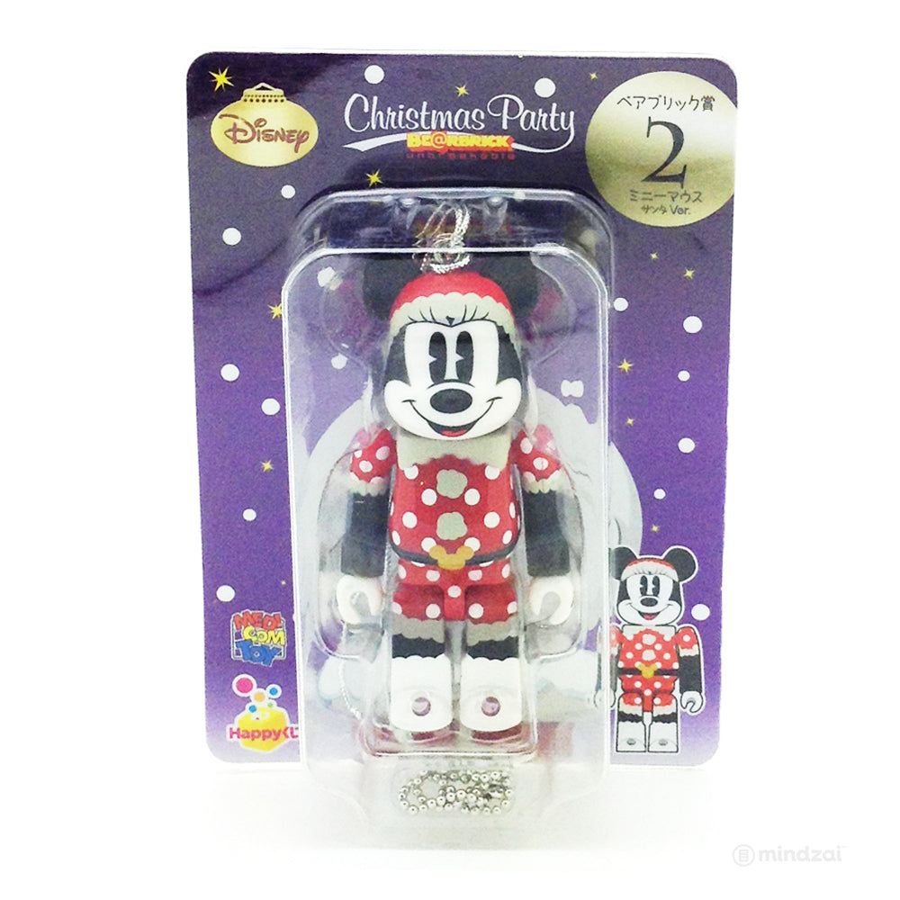 Disney Bearbrick Unbreakable Happy Kuji 2 Minnie Mouse Santa Ver Mindzai