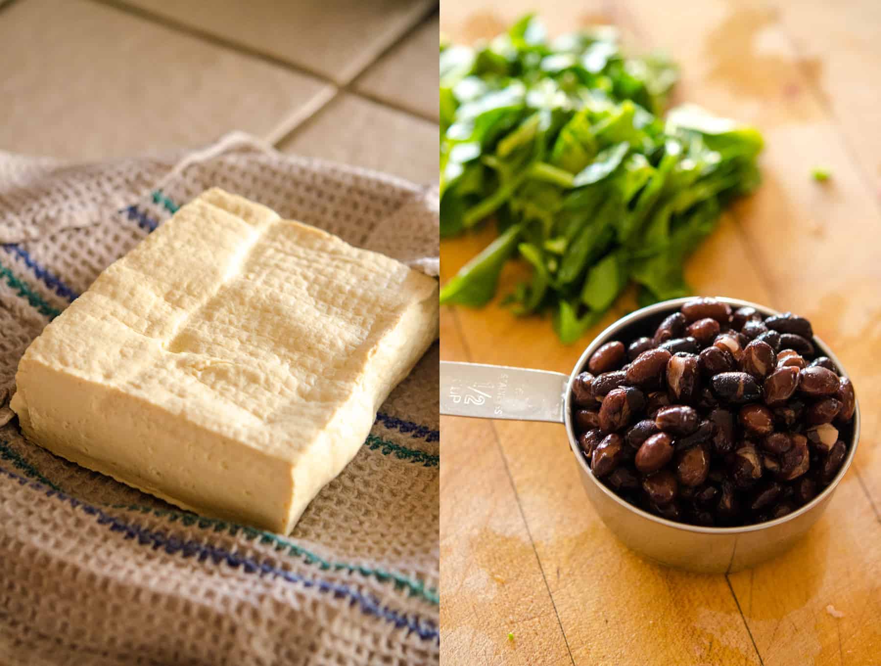 Tofu & Black Beans