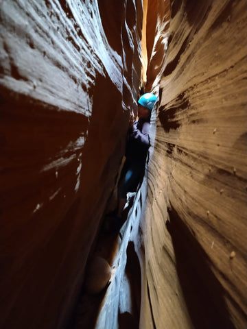 The Chambers'canyon contains many narrow sections.