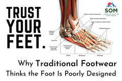 Trust your feet with barefoot shoes because traditional footwear over-engeneers shoes to cause for longer discomfort and pain