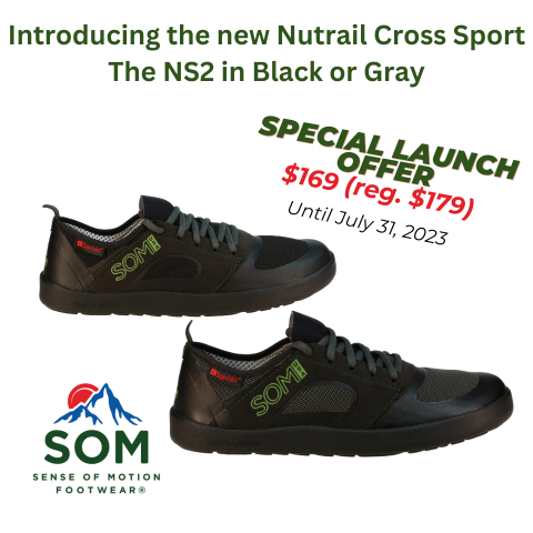 Introducing the Nutrail Cross Sport 2 NS2 in black or gray active sneaker.