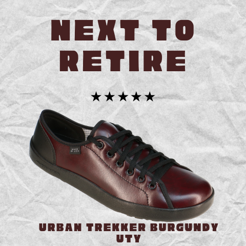 Next to retire vegan sneaker Urban Trekker Burgundy