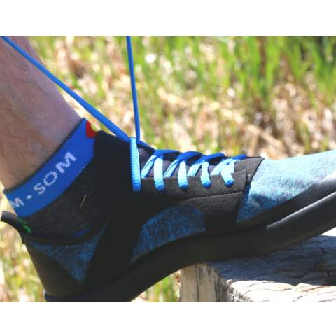 Nutrail's lacing system provides flexibility of motion with a lightweight, minimalist design that feels like your barefoot