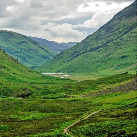 Scottish Highlands are beautiful to walk in your SOM shoes at