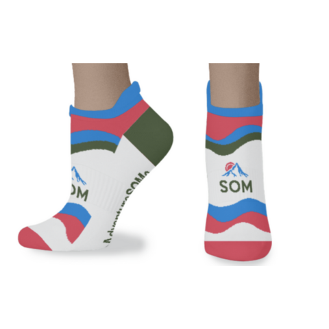 The Adventure SOM socks, as a surprise gift to our repeat customers