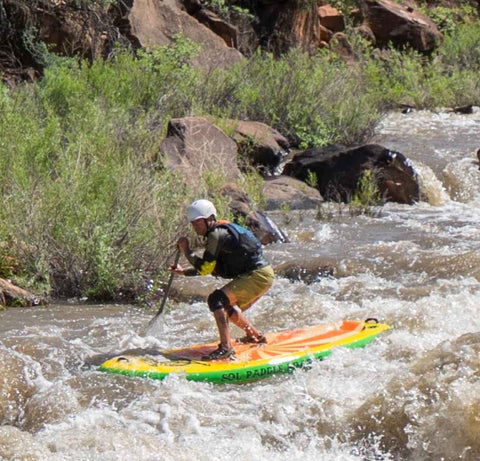 SOL Paddle Boards in white water