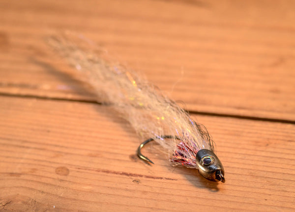 Summertime bass flies -- weedless minnow: bendback or worm hook