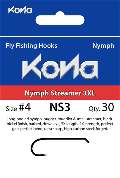 Kona Nymph Streamer 3XL (NS3) hook