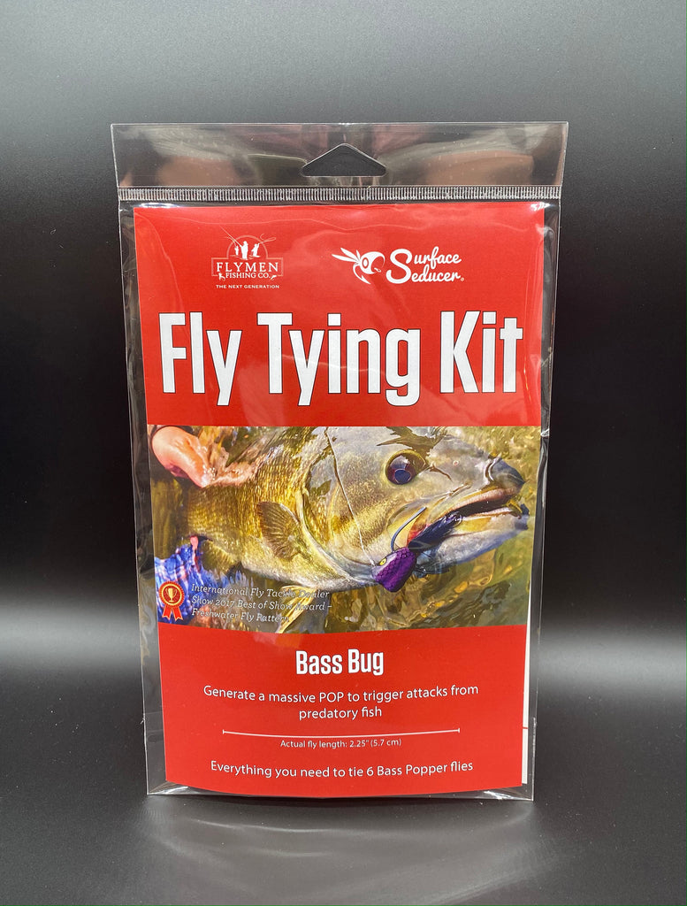 fly tying kit double barrel bass bug surface seducer