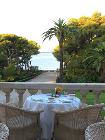 breakfast overlooking the French Riviera 