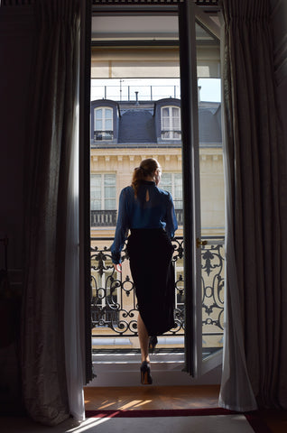 fashion designer Kate Stoltz in Paris 