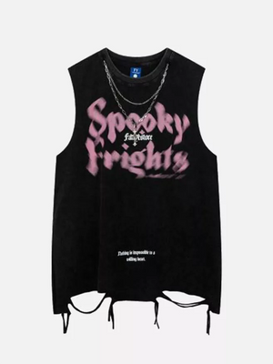 Niceprimes Dark Print Sleeveless Tank Top -  Niceprimes  