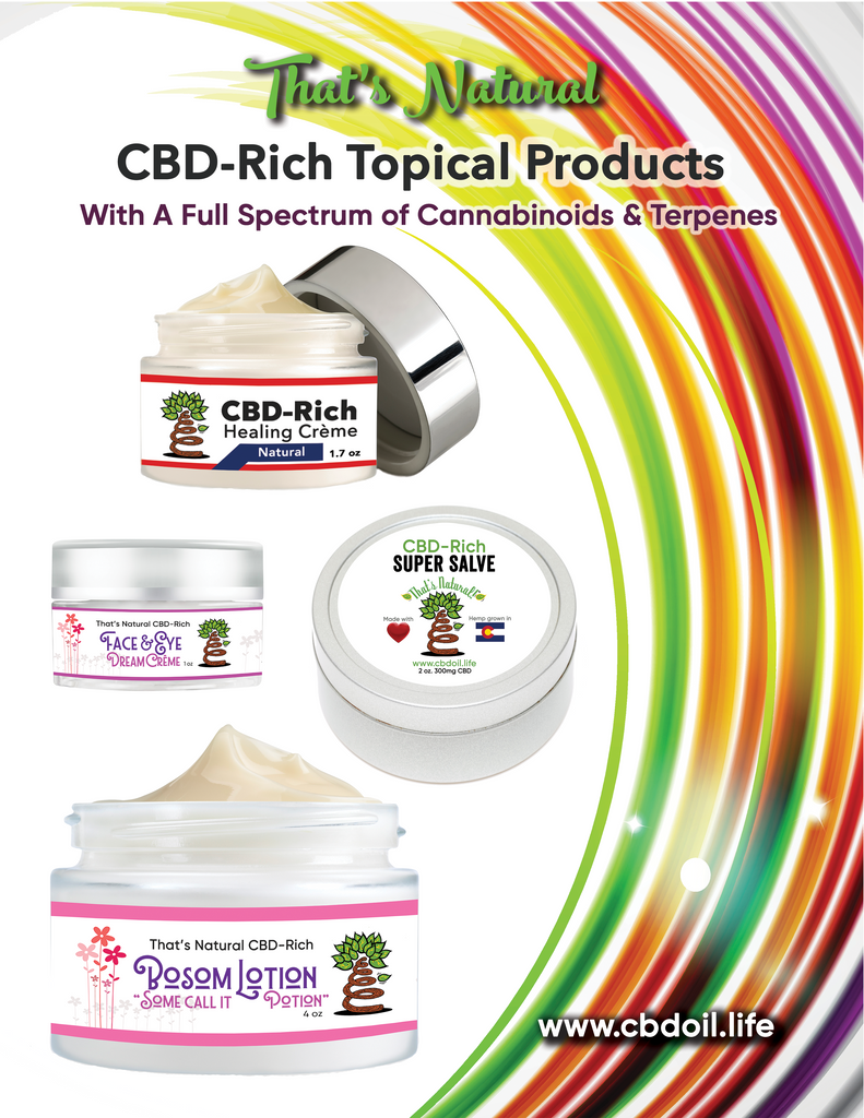 CBD from hemp - That’s Natural, Thats Natural, CBD oil, topical CBD products, CBD lotion, CBD salve, CBD cream, CBD creme, full spectrum oil, hemp-derived CBD, legal in all 50 states, cbdoil.life, www.cbdoil.life