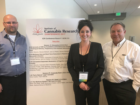 Tisha Casida and That's Natural Team at the International Cannabis Research Conference in Pueblo, Colorado - Colorado State University - That's Natural CBD presentation, www.cbdoil.life