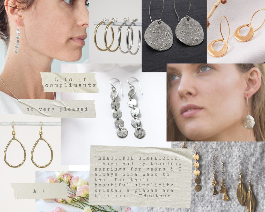 Kristen Mara EARRINGS 101: Effortless everyday styling is easy with a fabulous collection of staple earrings