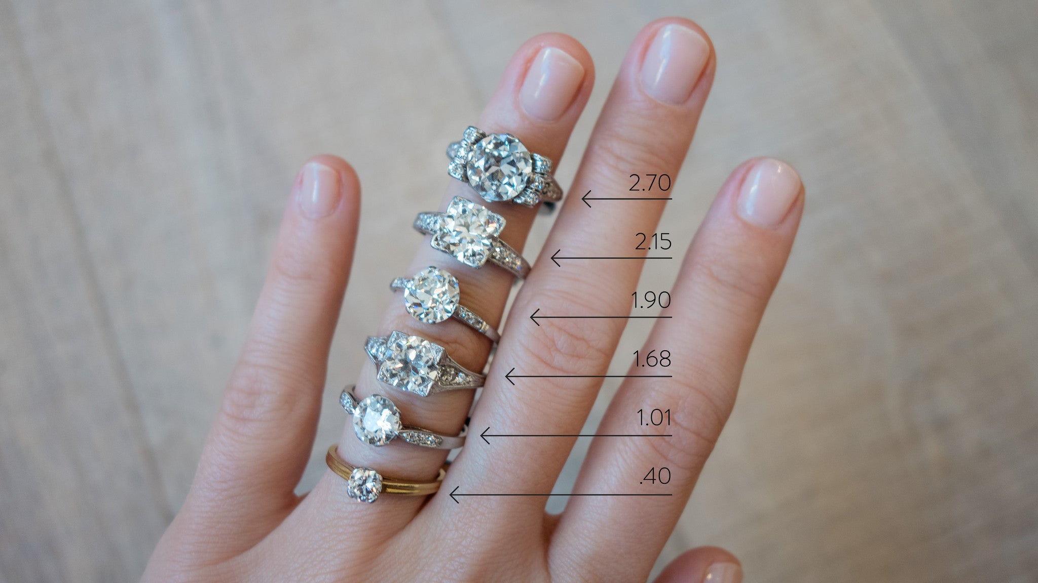 actual diamond ring size on hand erstwhile part 2