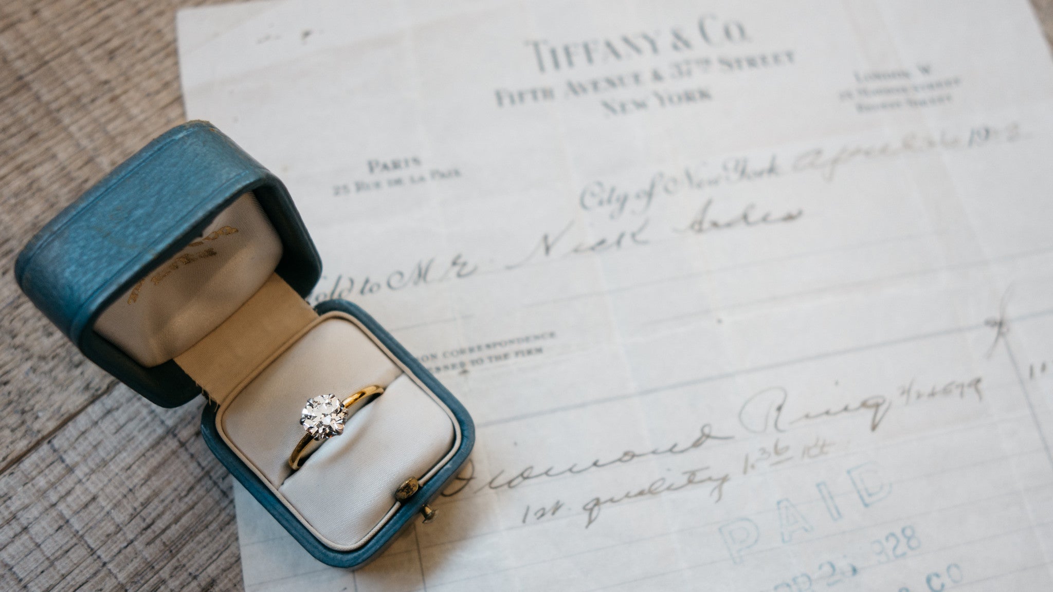 Vintage Tiffany \u0026 Co. Solitaire with 