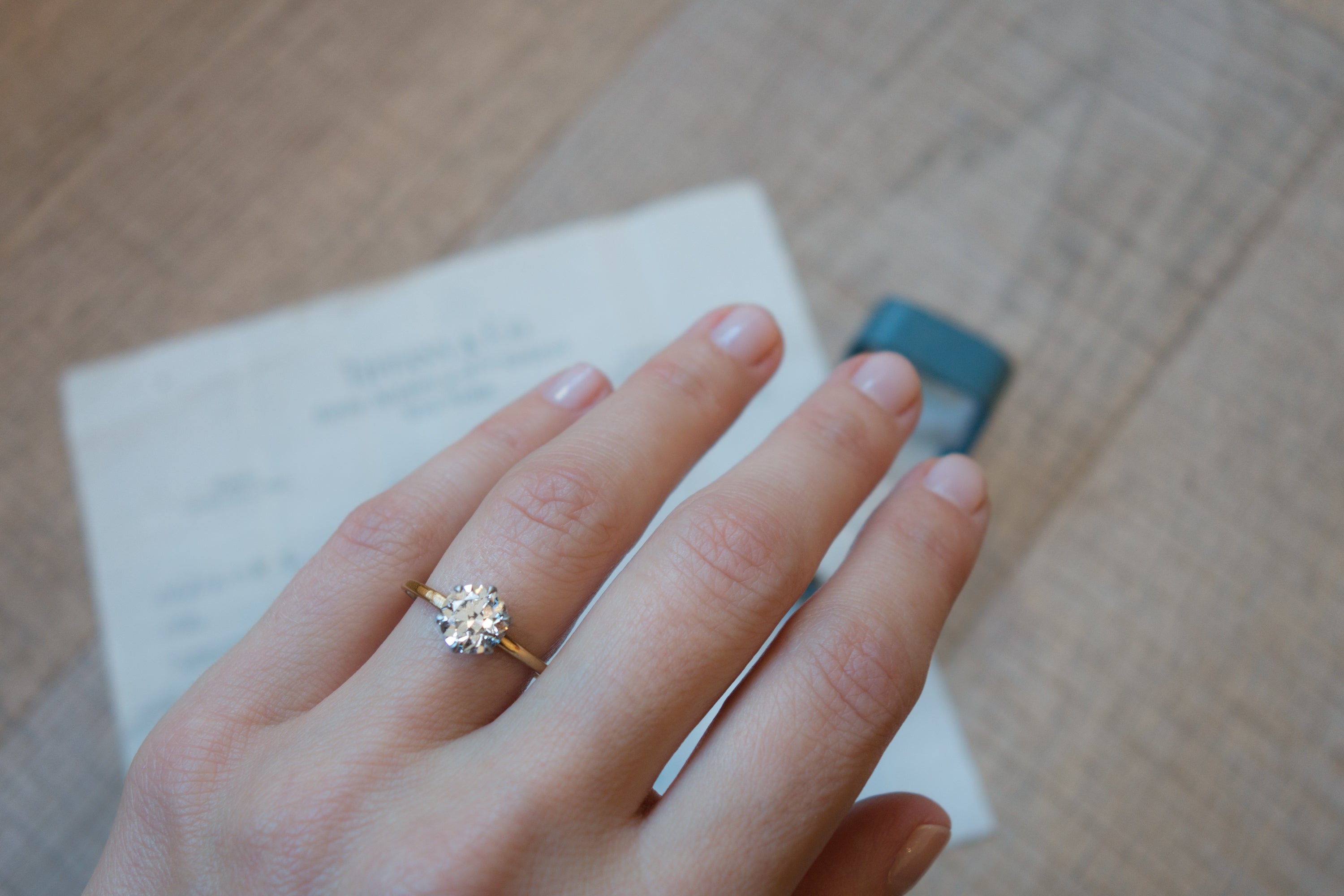 Vintage Tiffany \u0026 Co. Solitaire with 