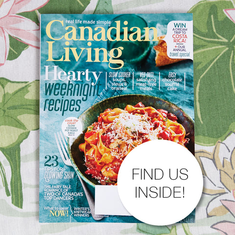 Cover of Canadian Living January 2019 featuring Tonic Living pillow