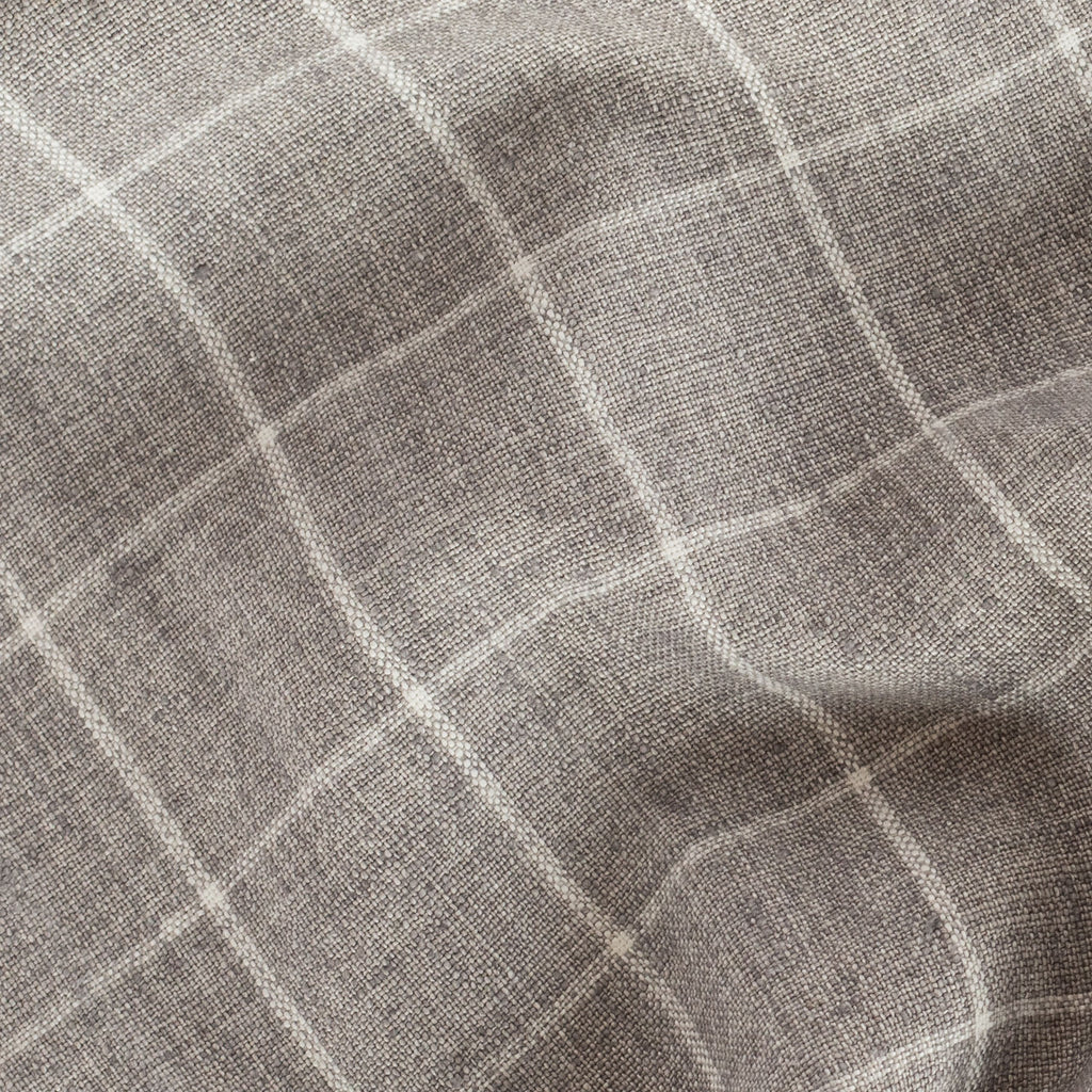 Butler Check Fabric, Stone Grey – Tonic Living