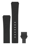 GLOCK Silicone Strap in Black with Black Clasp and Lettering GB-PU-BLACK-LOGO-BC