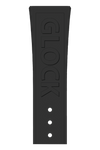 GLOCK Silicone Strap in Black with Black Clasp and Lettering GB-PU-BLACK-LOGO-BC Close Up