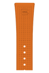 GLOCK Silicone Strap in Orange with Black Clasp GB-PU-ORANGE-RTF-BC Close Up