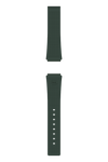 GLOCK Silicone Strap in Racing Green with Black Clasp GB-PU-RACINGGREEN-RTF-BC Full View