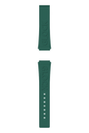 GLOCK Silicone Strap in Racing Green with Gold-Tone Clasp and Lettering GB-PU-RACINGGREEN-LOGO-GC Full View