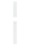 GLOCK Silicone Strap in White with Silver-Tone Clasp GB-PU-WHITE-RTF-SC Full View