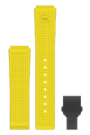 GLOCK Silicone Strap in Yellow with Black Clasp GB-PU-YELLOW-RTF-BC