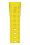 GLOCK Silicone Strap in Yellow with Black Clasp GB-PU-YELLOW-RTF-BC Close Up